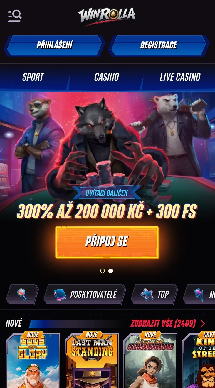 Mobilní hraní v Winrolla casino